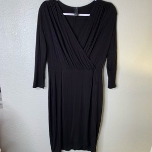 H&M black LS dress
